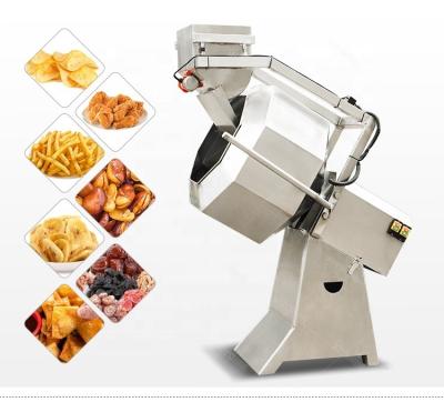 China CE Commercial Potato Chips Snacks Food Flavoring Seasoning Mixing Machine 1100w for sale