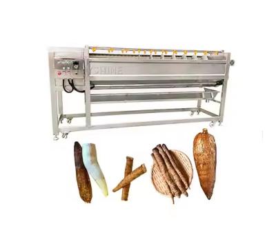 China Brush Wave Roller Washing Machine Diamond Spiral Shaft Carrot Potato Automatic for sale