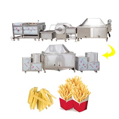 China Semi-Automatic Frozen French Fries Production Line for Easy Operation and Maintenance for sale