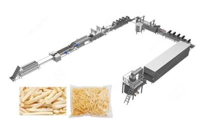 China Volledig automatische productielijn voor aardappelchips en frietjes voor industrieel gebruik Te koop