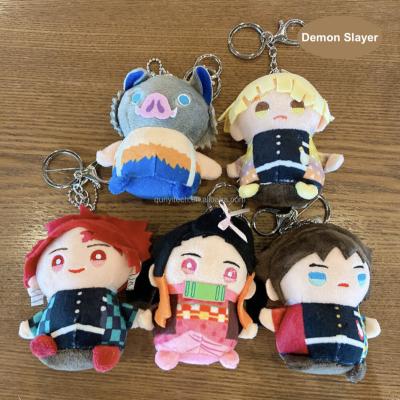 China HOT SALE Cute Plush Doll Toy Demon Slayer Custom Plush Key Chain Plush Doll Key Chain Pendant for sale