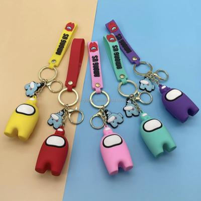 China HOT SALE Amongus Children's Day Gift Anime Keychain Disney Mickey Pokemon Key Chains PVC Keychains 3.5*6.5cm for sale