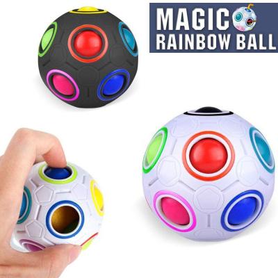 China Educational Toy Push Toy Push Bubble Poppers Cute Sensory Noise Intellectual Development Magic Rainbow Magic Ball for sale