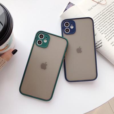 China Shockproof Soft/Shockproof/Anti-fingerprint Transparent Hard Matte Phone Cases For iPhone 12 11 Pro XS XR X Max Phone Cover for sale