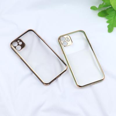 China Hot Selling Shockproof / Anti-fingerprint Amazon Plated Hard TPU+PC Cell Phone Back Covers For Iphone 12 11 pro Max Phone Case for sale