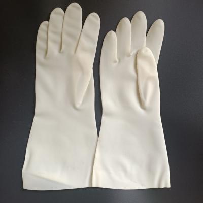 China guantes blancos caseros del nitrilo del restaurante del nitrilo resistente químico de los guantes de 320m m en venta