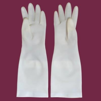 Cina 15 guanti del nitrile del ristorante dei piatti 38cm di Mil Waterproof Gloves For Washing in vendita