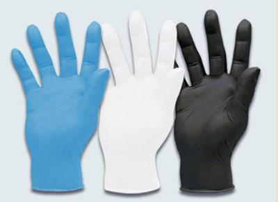 China guantes negros del examen del nitrilo del nitrilo del gramo 4g del examen de los guantes de las bacterias disponibles azules del aislante en venta