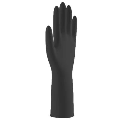 China Dauerhafte schwarze Wegwerfnitril-Prüfungs-Handschuhe des nitril-Handschuh-30CM schwarze Medline zu verkaufen