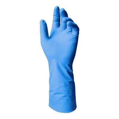 China Schutzhandschuhe-blaues Nitril imprägniern 8 Mil Nitrile Gloves Chemical Protection zu verkaufen