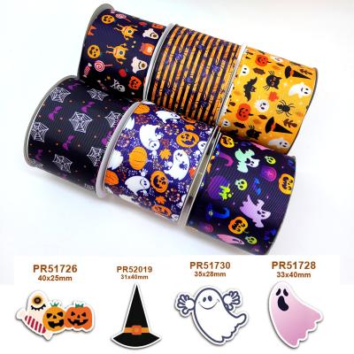 China New Arrival Viable Cartoon Character Printed Grosgrain Ribbon Logo With Resin Planar Accessories For Hair Bows 42707 for sale