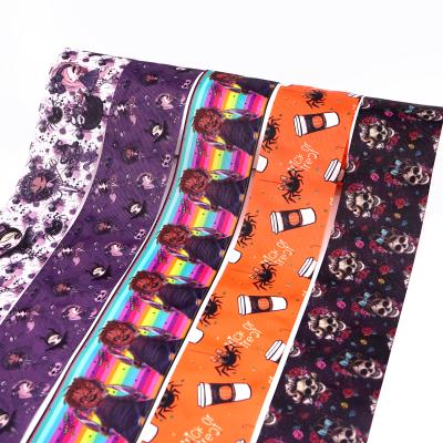 China Newcomer Viable Cartoon Character Printed Grosgrain Ribbon Christmas Ribbon For Hair Bows 31111 for sale