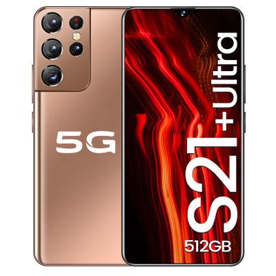 China Dual SIM Card Hot Selling S21+ Ultra 6.7 Inch 12Gb+512Gb New Low Cost Game Dual Sim Brands Android Mobile Phone Unlocked Smartphone for sale