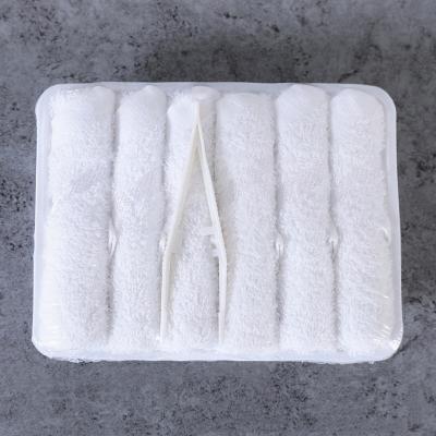 China 100% Cotton Disposable Hot Cold Towel Airline Hand Towels Disposable Hot Face Towel In Flight for sale