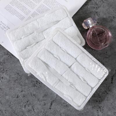 Chine Disposable White Cotton Rolled Towels Airline Hot And Cold Towels Supply 8 12 16pcs Per Tray à vendre