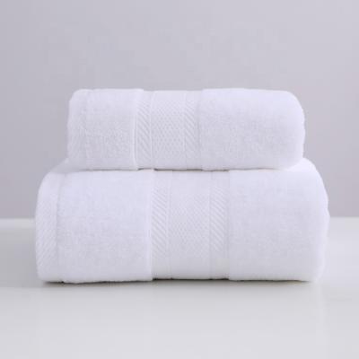 China 100% White Thick Cotton Towel Set Hotel Cotton Towel Bath Towel Set Thick Child Safe Bath Towel Set en venta