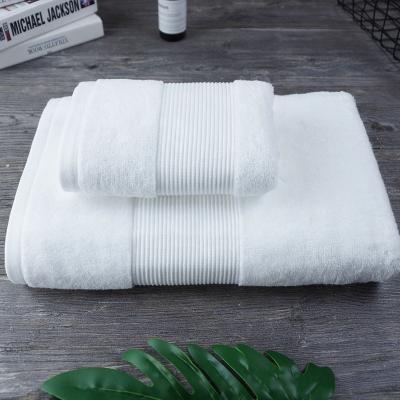 China 21s/2 Child Safe White 100% Cotton Bath Towel Hand Towel Hotel Hotel Towel en venta