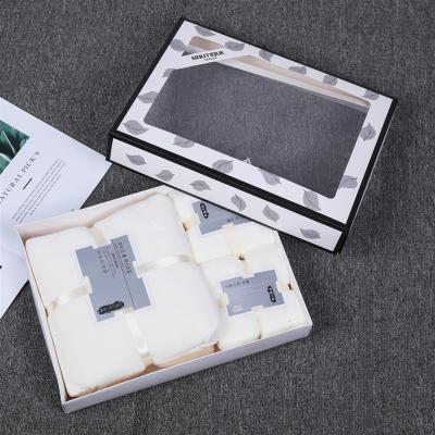 Chine Gift Box QUICK DRY Towel Set Boxed Wedding Gift Cheap Bath Spa Gift Set Hand Towel Packing With Box à vendre