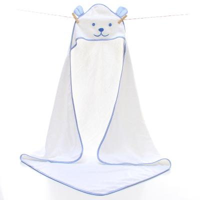 China Compressed Hooded Animal Face Baby Towel Baby Towel 100% Cotton Hooded Towel en venta