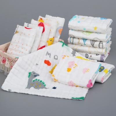 China Baby Gauze Cotton Towels Handkerchief For Baby Bath Towel Compressed Muslin Bib Kids Newborn Feeding Burp Cloth Scarf Face Washcloth Wash Stuff zu verkaufen