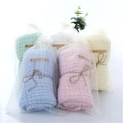 Chine Muslin Child Safe Cotton Wraps Comforter Baby Gauze Wrap Blanket Towel à vendre