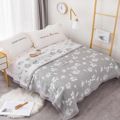 China Wholesale PASSIONATE Luxury Jacquard Stock Double Bed Sheet Sleep Blanket 100% Cotton For Adult en venta