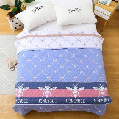 Cina Wholesale Anti-pilling Bedding Fitted 100% Quilted Cotton Blanket in vendita