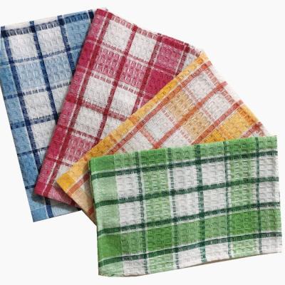 China Hypoallergenic Yarn Dyed Kitchen Tea Towels Dish Cloth Cotton Kitchen Towel 50x70cm zu verkaufen