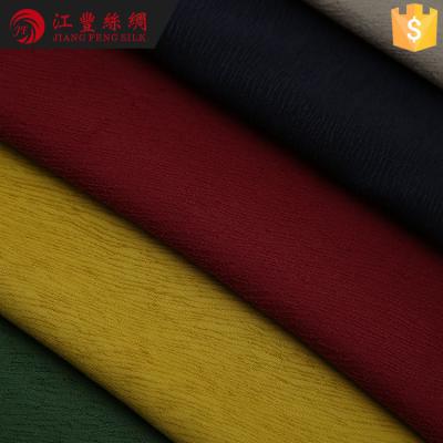 China C25 Cupro Bedding Bark Crepe Solid Color Pattern T-shirt Fabric Price for sale