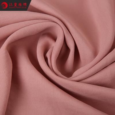 China E26 Plain Fashion Solid Color 25% Twill 75% Tencel Linen Fabric For Casual Wear for sale