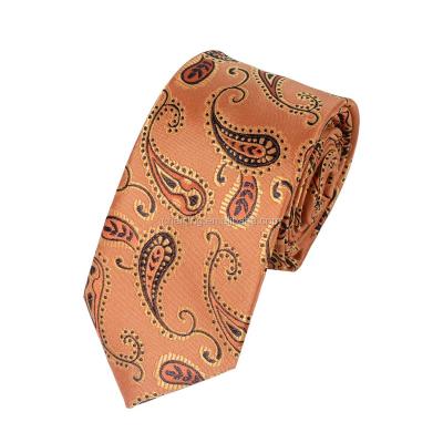 China YIWU Casual Manufacturer Striped Dacron Business Men Customized Chinese Cheap Paisley Necktie for sale