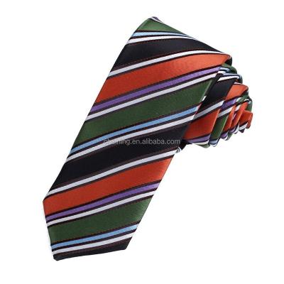 China Mens Natural Red Green Black Green Striped Fashion Popular Good Quality Printed Christian Ties for sale