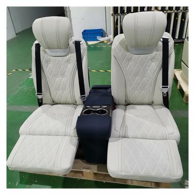 China Luxury Leather Car Seat Electric Car Double Lumbar Support With Massages For Mercedes for sale