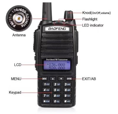 China Baofeng UV82 dual band radio china security high power high power Baofeng radio 8w 10km sale two way walkie talkie for sale