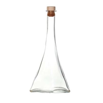 China High Quality 500ml 520g Glass Beverage Conical Flask Bottle for sale