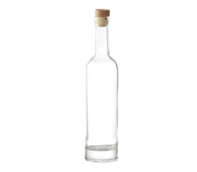 China Flat Clear Black Beverage Bottle 200ml 350ml Glass Wine Infusion Coffee Juice Beverage Flask Cold Bottle For Liquor Tea Milk for sale