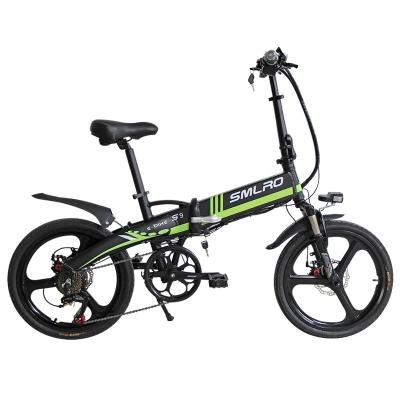 China Common Type Rear Aluminum Alloy Drive Foldable Mini Electric Bike 48V 350W for sale