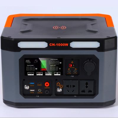 China Type 1000 C W 2000 W Emergency Power Supply 220 V Outdoor Mobile High Power Portable Energy Storage Power Supply for sale