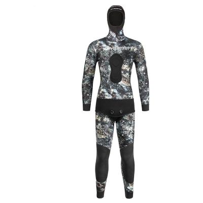 China Long Sleeve Wetsuit 7MM Camouflage Wetsuit Diving Freediving Fishing and Thermal Split Wetsuit Hunting for sale