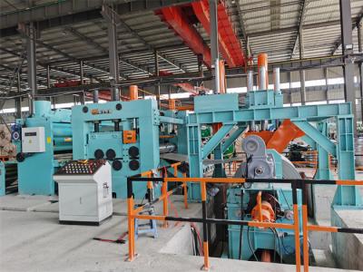 China Heavy Gauge HR Steel Sheet Coil Cutting Line Double Levelers Cut To Length Line for sale