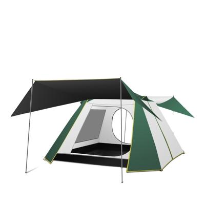 China 2021 UV-Resistant Large Outdoor Camping Double Deck Roof Top Tents Storm Proof Camping Tent Tenda Tents Tabernacle Tents for sale