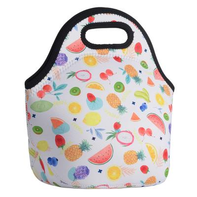 China 2021 Hot Selling Portable Food Pack Bags Custom Printed Large Capacity Zipper Waterproof Durable Portable Lunch Bag for sale