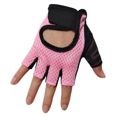 China Comfortable High Quality Leather Women Men's Leather Women's Workout Fitness Weightlifting Gym Workout Tactical Half Finger Glove for sale