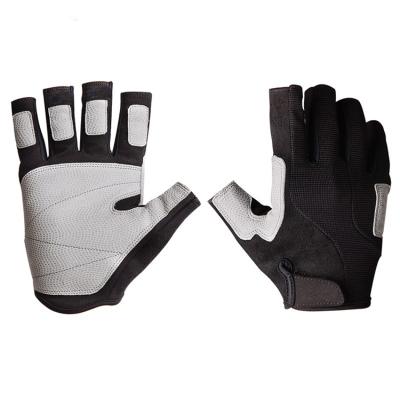 China Comfortable Adult Suede Sports Fitness Half Finger Tactical Climbing Glove for sale