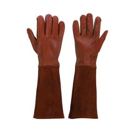 China Hot-selling Sheepskin Comfortable And Long Garden Quilting Heat Insulation And Thorn Prevention Tactical Gloves for sale