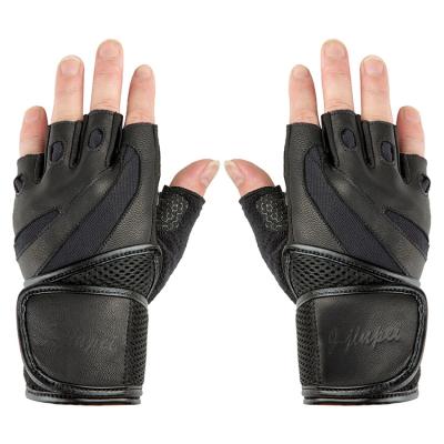 China Men's and women's simulation leather half finger fitness climbing comfortable outdoor lengthened tactical glove for sale