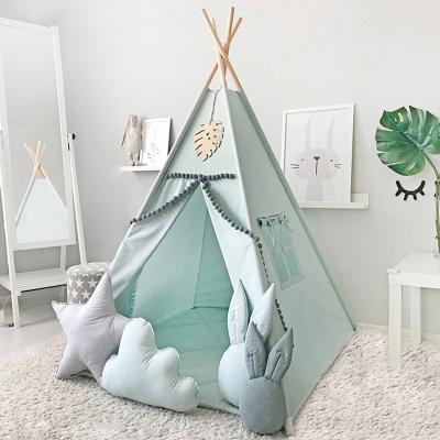 China 14 New Decara Cloth Toys Indoor Tent Cotton Canvas Pine Pure Toy House Tent Pole Below Tent Kids for sale