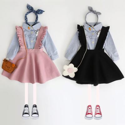 China Autumn 2021 New Brand Breathable Baby Dress Sweaters Children Overall Dress Children Knitted Strap Toddler Dresses for sale