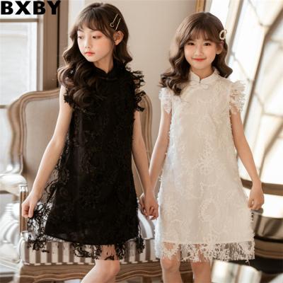 China Viable COLORFUL 2021 fashion fly sleeve lace casual girl nightgown dresses for women for sale