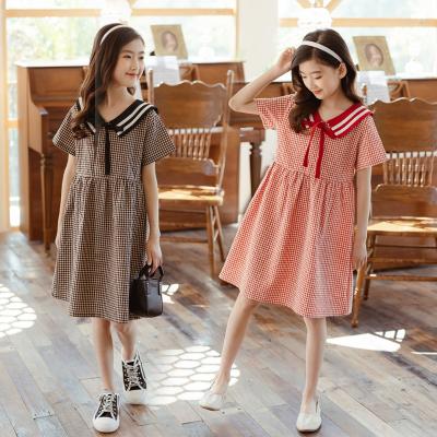 China Viable COLORFUL bestseller plaid bow girls summer dresses bridesmaids dresses kids wear girl dress for sale